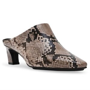 Anne Klein Snakeskin Pattern Mules